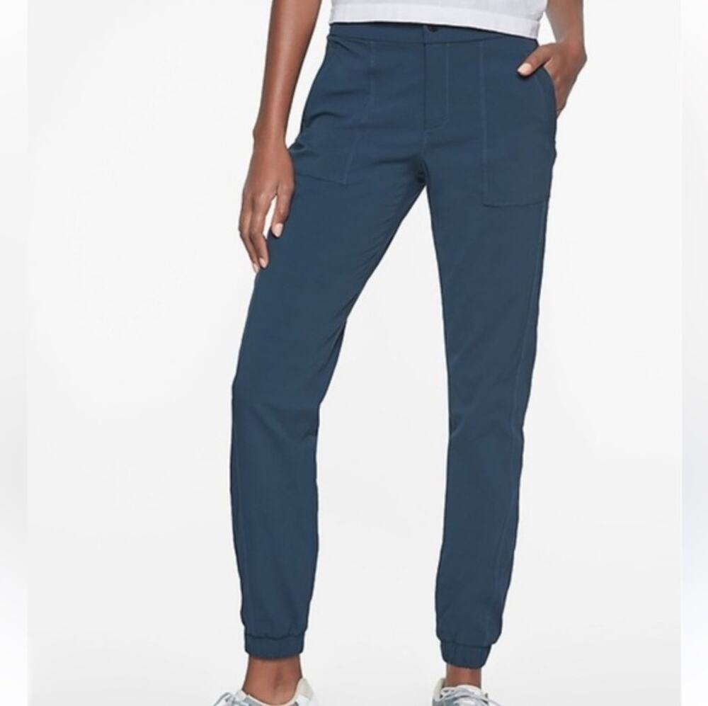Athleta Trekkie Jogger 2.0 Pants #596344 Dark Teal Blue Size 8T